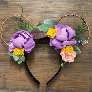 Repunzel inspired floral Minnie ears